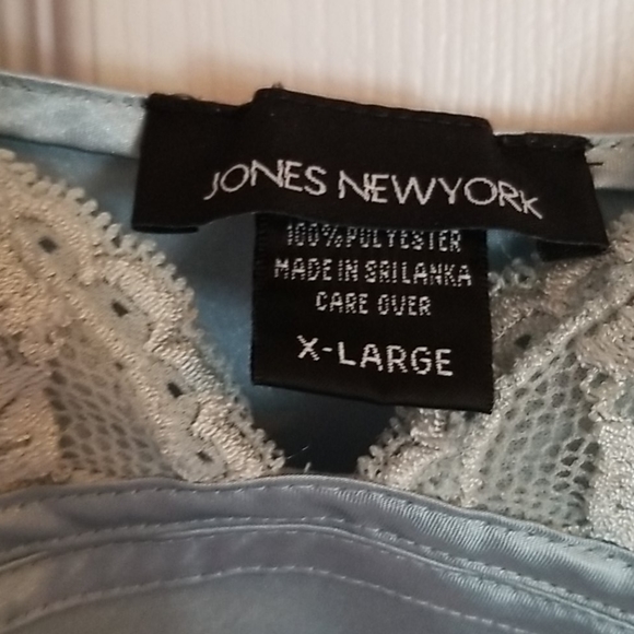 Vintage Aqua Negligee - Picture 2 of 2